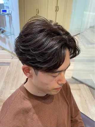 メンズ メンズ特化/フェザー /パーマ/伊勢元のヘアスタイル