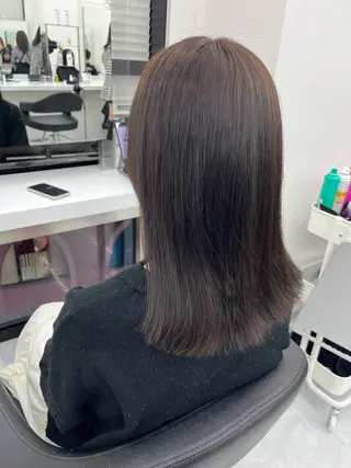 ミディアム カラー ヘアアレンジ 艶髪ハイトーン🫧 Kurehaのヘアスタイル