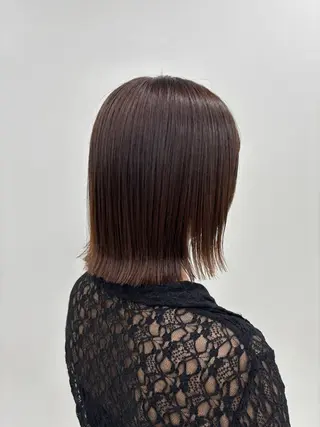 ミディアム jjeno所属・🫧 Rino 🫧 ぱつっとボブのヘアスタイル