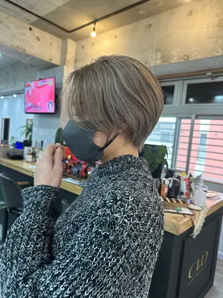 ショート C’LD hair produce /シールドヘア所属・モテ髪/ボブ/ショー ト/アダチフウトのヘアスタイル