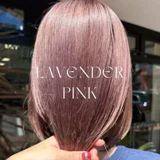 ミディアム カラー ハイトーン/暖色/ 眉/メイク/Rinaのヘアスタイル