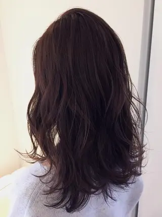 セミロング カラー パーマ ヘアアレンジ ✨ハイクオリティ✨ 山本香也のヘアスタイル