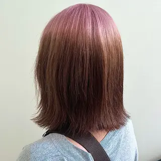 ミディアム カラー メンズパーマ/ メッシュ📍ユリのヘアスタイル