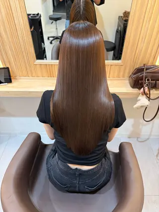 ロング attrait南堀江所属・絹髪矯正髪質改善 KAISEIのヘアスタイル
