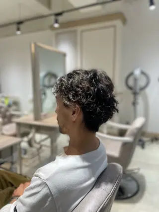 パーマ メンズ 酒井 陽向のヘアスタイル