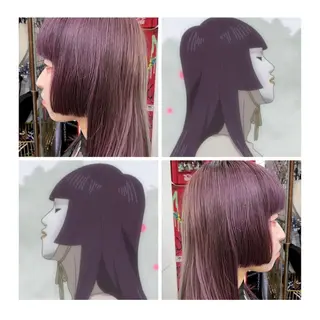 セミロング カラー GARU-ガル-所属・TSUNO🦖 派手髪/オタク美容師のヘアスタイル