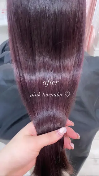 ロング カラー ヘアアレンジ 韓国ヘア /aibiのヘアスタイル