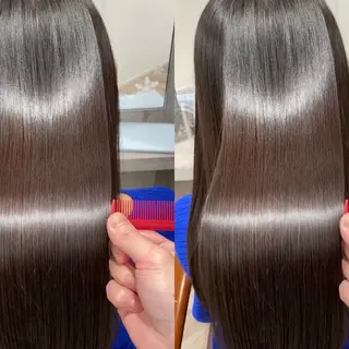 ロング レイヤー/縮毛矯正 🌹大人韓国 芹奈のヘアスタイル