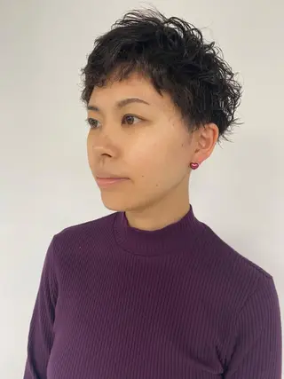 ショート パーマ steed tokyo所属・KOOKI スティードトーキョーのヘアスタイル