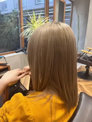 セミロング カラー 5:8所属・吉祥寺【髪質改善カラ ー/ブリーチ】藤井のヘアスタイル