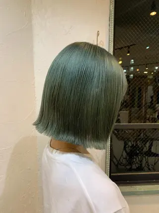 ミディアム カラー 💛ハイトーン💛 りむのヘアスタイル