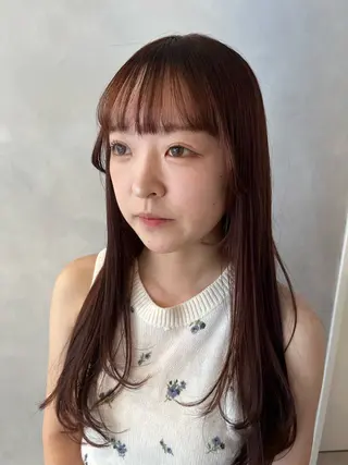 ロング ボブ/ベージュ/ パーマ🪿近森ゆいのヘアスタイル