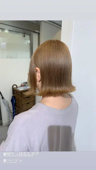 ショート カラー 髪質改善 Noe心斎橋店のヘアスタイル