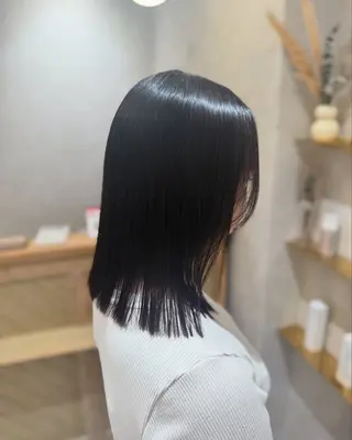 ミディアム パーマ ✨艶髪職人艶カラー✨ 中本輝人のヘアスタイル