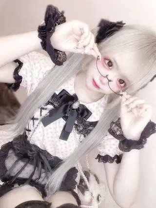 ロング カラー ハイトーンエクステ 🎩カズキ🎩のヘアスタイル