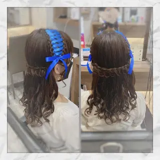 ロング ヘアアレンジ ヘアセット/着付け 𓇼 松本 夏美𓇼のヘアスタイル