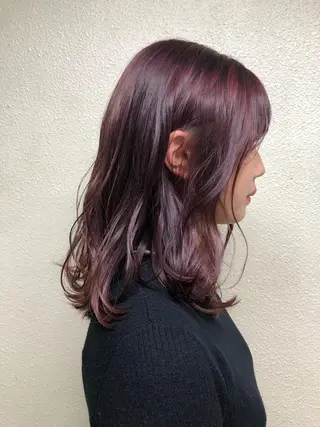 セミロング カラー spooopy所属・🕊大垣 めぐみ🕊のヘアスタイル