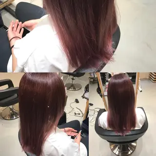 セミロング カラー 大久保 隆蔵のヘアスタイル