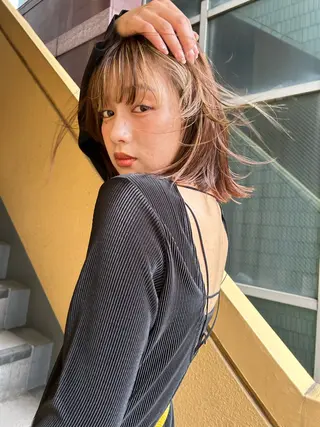 ショート カラー ショート/ボブ専門 宮脇美奈/南船場のヘアスタイル