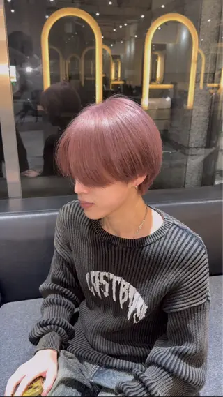 カラー メンズ レイヤーカット/ ブリーチカラー/雅人のヘアスタイル