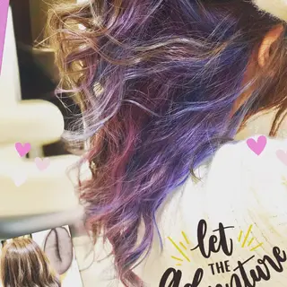 ロング カラー 永島 桜のヘアスタイル