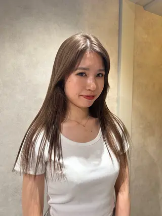 ロング カラー ayano🍒パーマ 暖色カラーのヘアスタイル