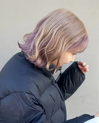 ミディアム BROUN®所属・NACA /江坂/カットモデルのヘアスタイル