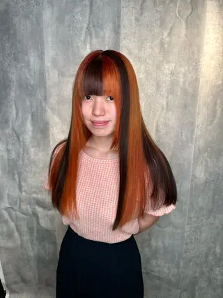 カラー 💫miyu💫デザ インカラー/アレンジのヘアスタイル