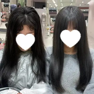 ロング 内田 志乃のヘアスタイル