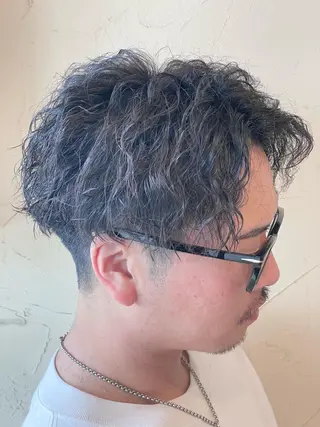 ショート カラー パーマ メンズ メンズ特化/パーマ指 名No.1/百瀬太郎のヘアスタイル