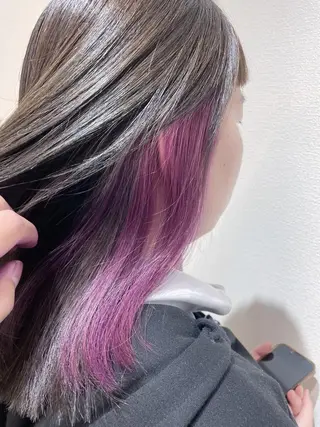 セミロング カラー ケアブリーチ /髪質 改善/古橋圭史郎のヘアスタイル