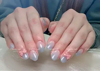 ネイル candy nail 韓国風ワンホンネイルのネイルデザイン