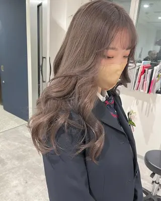 ロング カラー JIL BLAN 京都所属・RU RIのヘアスタイル