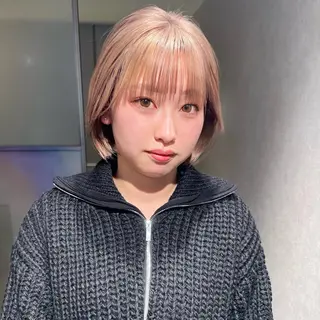 ショート カラー GO TODAY シェアサロン 原宿Verno店所属・ブリーチ/髪質改善/ ボブ特化/よしきのヘアスタイル