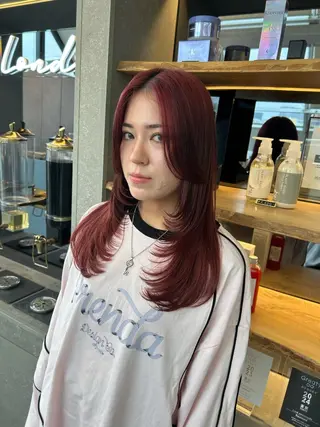 ロング レイヤーカットモデル ショートカット/颯大のヘアスタイル