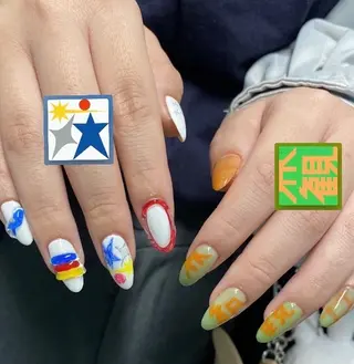 ネイル akari✨ 韓国風、メンズネイルのネイルデザイン