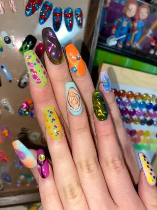 ネイル 福の爪 🍒福山千晴のネイルデザイン