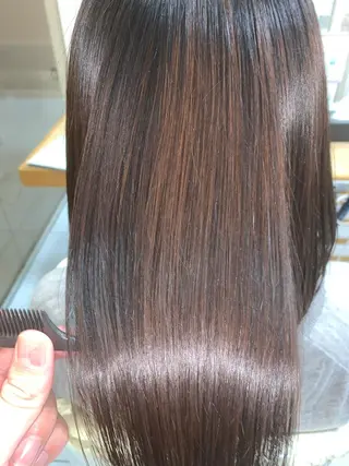 ロング パーマ 髪質改善/縮毛矯正 /ブリーチ矯正/岡部のヘアスタイル