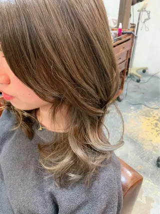 セミロング リピーター多数🌟 メンズ限定 松本理沙のヘアスタイル