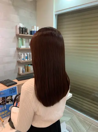 ロング カラー 暖色/艶カラー🍑☆ /杉村夏希のヘアスタイル