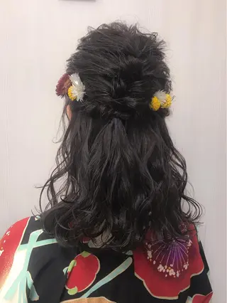 セミロング カラー ヘアアレンジ .. meiのヘアスタイル