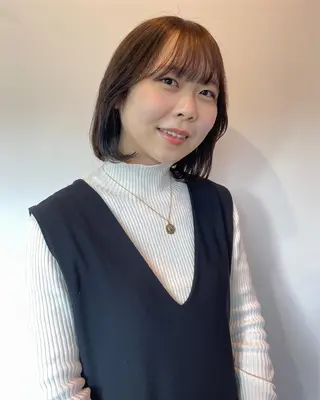 ショート カラー silo所属・silo MOKA 顔周りカット🦦のヘアスタイル