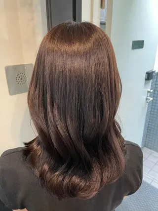 カラー yu-kaハッシュ カット/韓国レイヤーのヘアスタイル