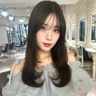 ロング カラー 韓国hair＆eye 🩶 Ruriのマツエク・マツパデザイン