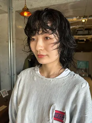 ショート カラー パーマ 斎藤祐樹 /レイヤー/パーマのヘアスタイル