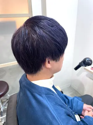 ミディアム カラー メンズ EMANON新宿南口所属・🦄中性ウルフ ☁️Shiori🦄のヘアスタイル