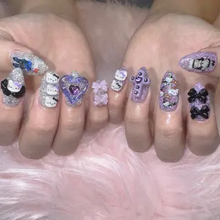 ネイル RIEKO🍒 ワンホン♡推しネイルのネイルデザイン