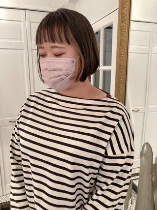 ショート カラー お洒落ベージュ🤎 代官山shibukiのヘアスタイル