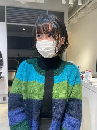 ショート パーマ 斉藤 瑞恵のヘアスタイル