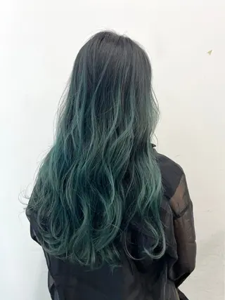 ロング カラー パーマ 巻けるケア縮毛矯正✨ ケアカラー✨山下のヘアスタイル